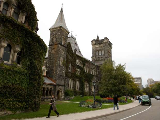 University of Toronto's downtown campus. Universities across Canada have been weighing whether to dump their holdings in fossil fuel companies.