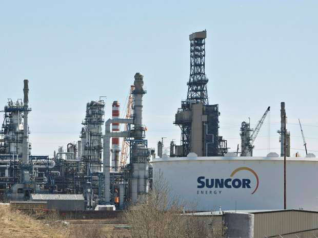 The Suncor refinery in Edmonton.