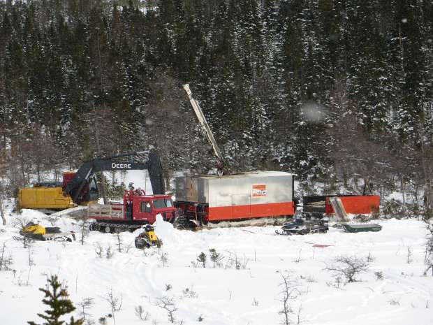 Winter Drilling at Valentine Gold Camp in central Newfoundland