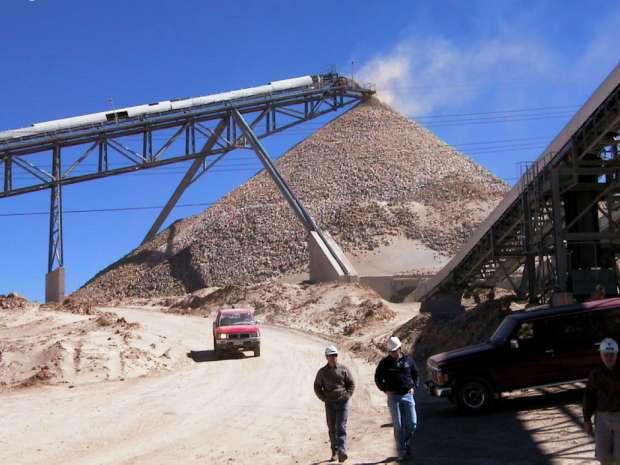 Kinross's Maricunga open pit gold mine in Chile. 