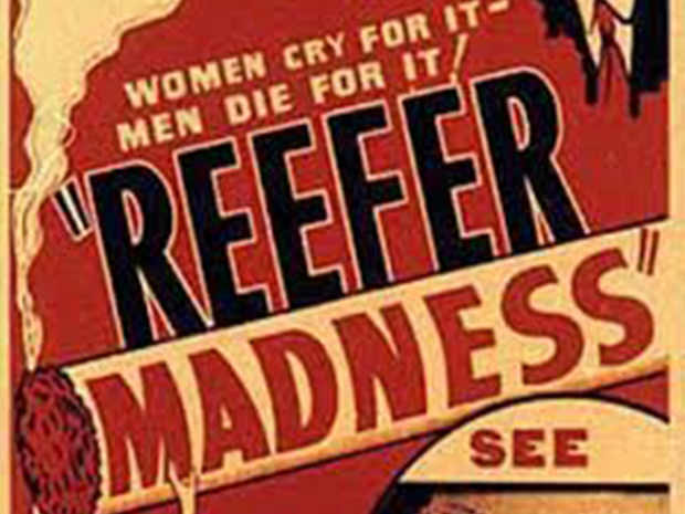 A poster from the 1936 film Reefer Madness. Medical marijuana growers say they are fighting decades of misinformation about pot - that the film contributed to - in an effort to rebrand their product.