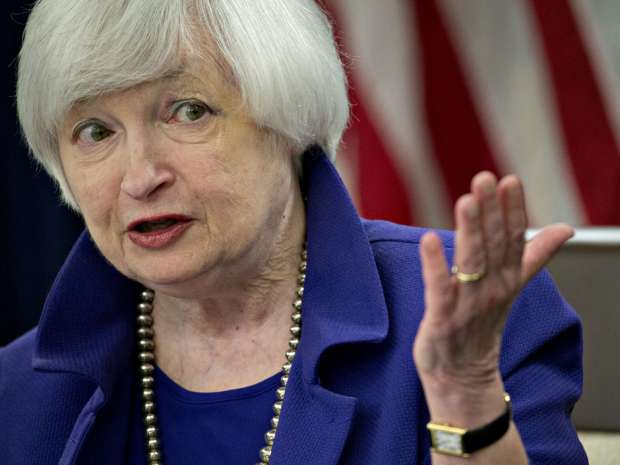 U.S. Federal Reserve Chair Janet Yellen. Fed policymakers, who have so far held off raising interest rates further after an initial rise from near zero in December, are likely to refrain from another rate increase this month as they continue to assess how much a slowdown in global growth, a tightening in financial conditions and lower inflation expectations will impact the U.S. economy.