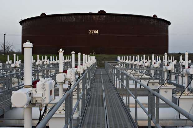 Enbridge Inc.'s storage terminal in Cushing, Oklahoma