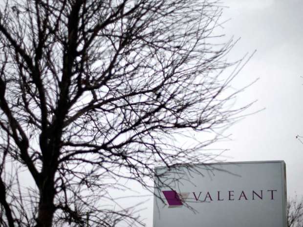 Valeant's head office in Laval, Quebec. The drugmaker's stock was already down about 10 per cent on Monday, after Valeant said it would withdraw its financial forecast and will delay releasing fourth-quarter results. 