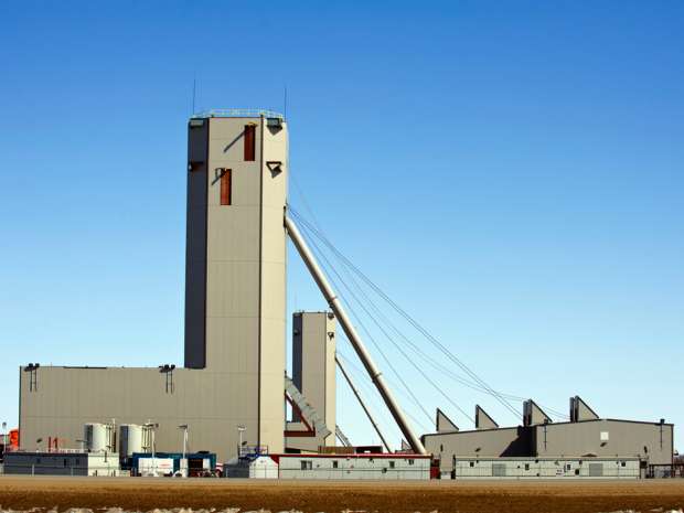 BHP Billiton's Jansen potash mine shaft in Saskatchewan. BHP is in the midst of a US$2.6-billion investment to build production shafts at the Jansen project.