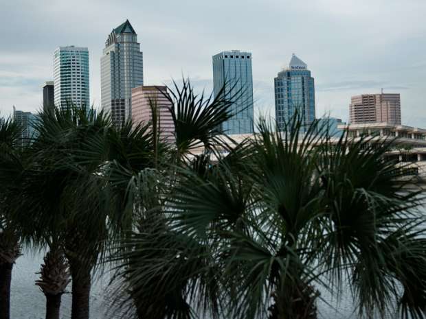 The skyline in Tampa, Florida. CPPIB has invested in Aston Gardens seniors housing in Florida.