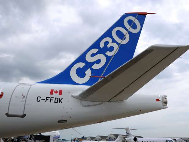 Air Canada said on Wednesday it would purchase 45 of the CS300 aircraft, with an option to buy an additional 30 planes.