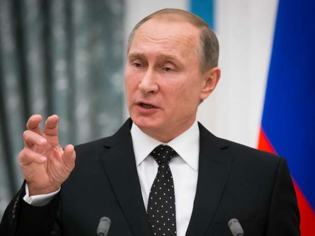 Putin says that Russia's economy is showing signs of stabilization despite plummeting oil prices. 