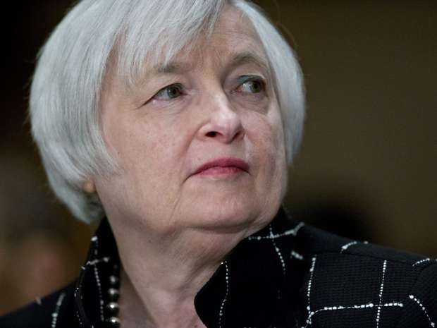 Janet Yellen, chair of the U.S. Federal Reserve, listens during a Senate Banking Committee hearing in Washington, D.C., U.S., on Thursday, Feb. 11, 2016. 