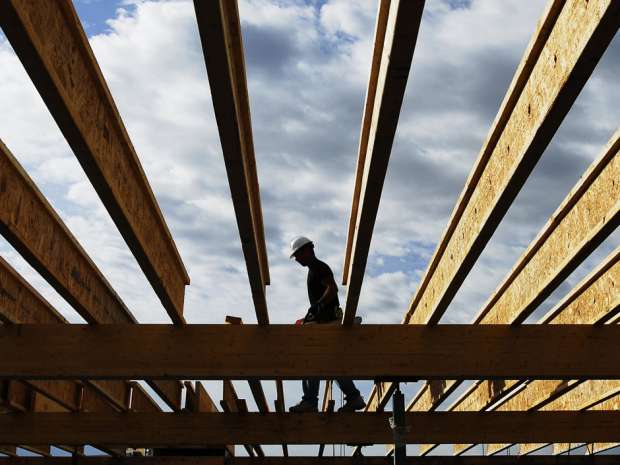 The overall decline in housing starts was mostly attributable to a slowdown in the Prairie provinces, with the six-month moving average in the region at a four-year low, CMHC says.