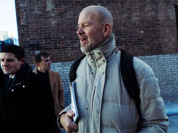 Chip Wilson, who founded Lululemon, scouts for new store locations for Kit and Ace, the company he started after leaving Lululemon, in New York, Jan. 21, 2016. 