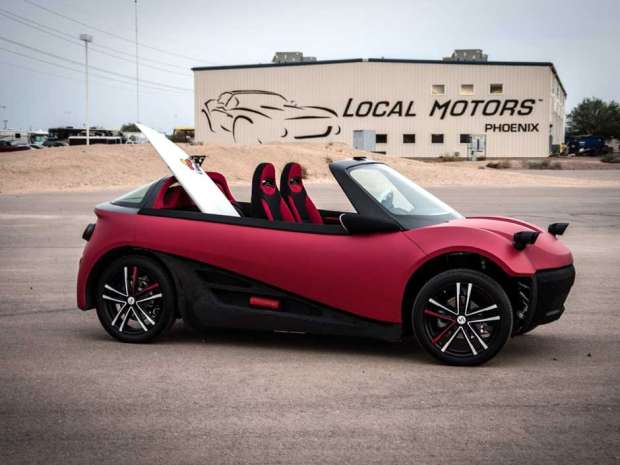 The LM3D Swim, Local Motors' latest 3D-printed car.