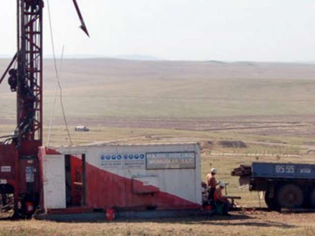 A Khan Resources drill site.