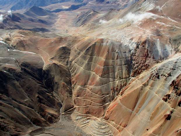 Barrick Gold's now halted Pascua-Lama gold-mine project on the border of Argentina and Chile.